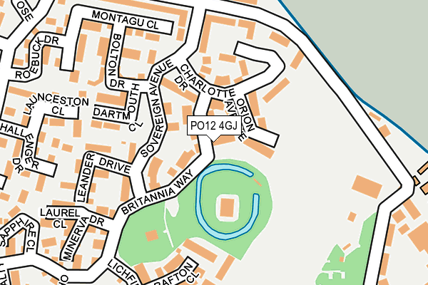 PO12 4GJ map - OS OpenMap – Local (Ordnance Survey) PO12 4GJ map - OS OpenMap – Local (Ordnance Survey)