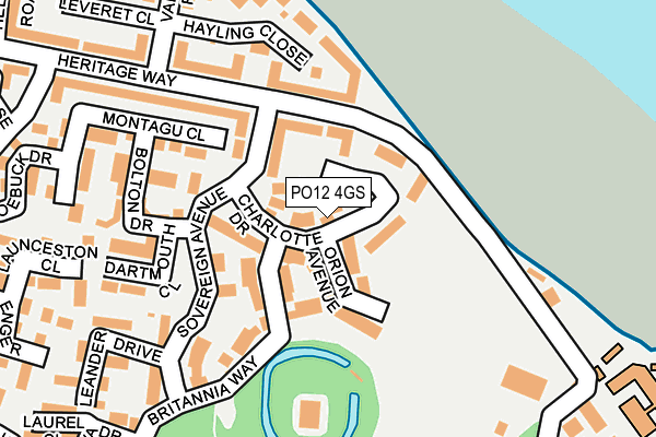 PO12 4GS map - OS OpenMap – Local (Ordnance Survey) PO12 4GS map - OS OpenMap – Local (Ordnance Survey)