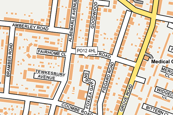 PO12 4HL map - OS OpenMap – Local (Ordnance Survey) PO12 4HL map - OS OpenMap – Local (Ordnance Survey)