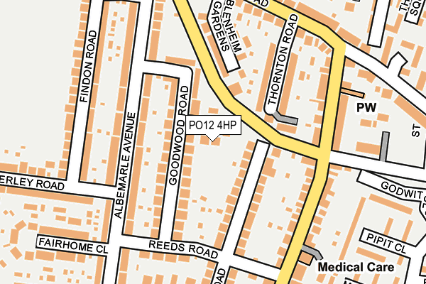 PO12 4HP map - OS OpenMap – Local (Ordnance Survey) PO12 4HP map - OS OpenMap – Local (Ordnance Survey)