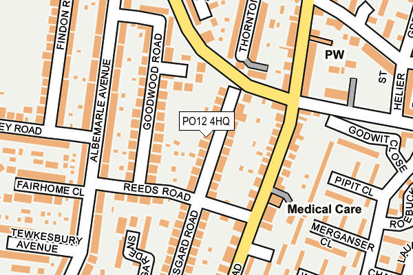 PO12 4HQ map - OS OpenMap – Local (Ordnance Survey) PO12 4HQ map - OS OpenMap – Local (Ordnance Survey)