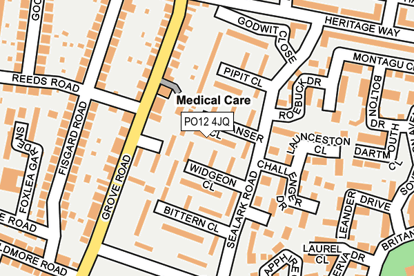PO12 4JQ map - OS OpenMap – Local (Ordnance Survey) PO12 4JQ map - OS OpenMap – Local (Ordnance Survey)