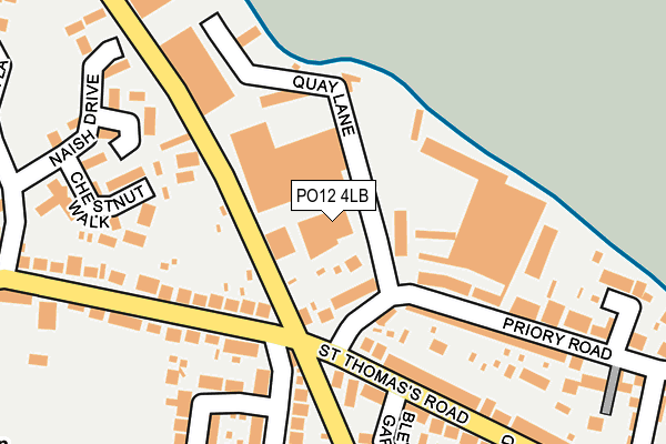 PO12 4LB map - OS OpenMap – Local (Ordnance Survey) PO12 4LB map - OS OpenMap – Local (Ordnance Survey)