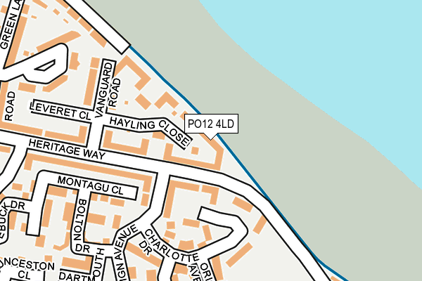 PO12 4LD map - OS OpenMap – Local (Ordnance Survey) PO12 4LD map - OS OpenMap – Local (Ordnance Survey)