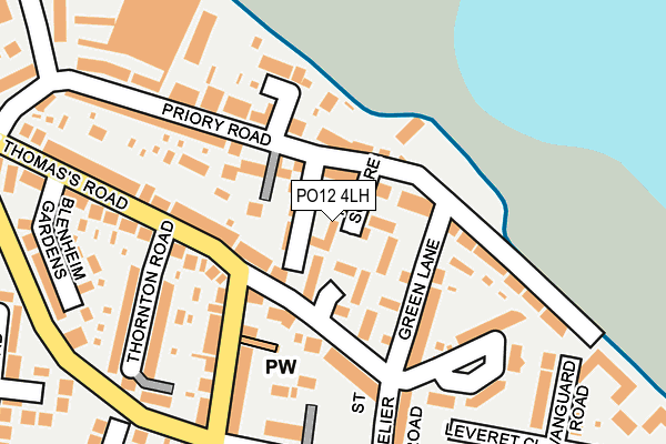 PO12 4LH map - OS OpenMap – Local (Ordnance Survey) PO12 4LH map - OS OpenMap – Local (Ordnance Survey)