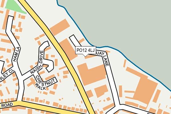 PO12 4LJ map - OS OpenMap – Local (Ordnance Survey) PO12 4LJ map - OS OpenMap – Local (Ordnance Survey)