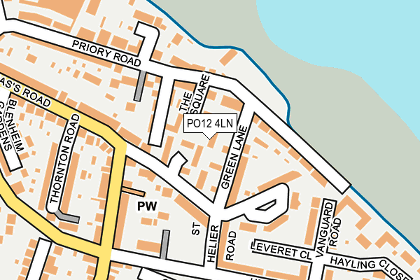 PO12 4LN map - OS OpenMap – Local (Ordnance Survey) PO12 4LN map - OS OpenMap – Local (Ordnance Survey)