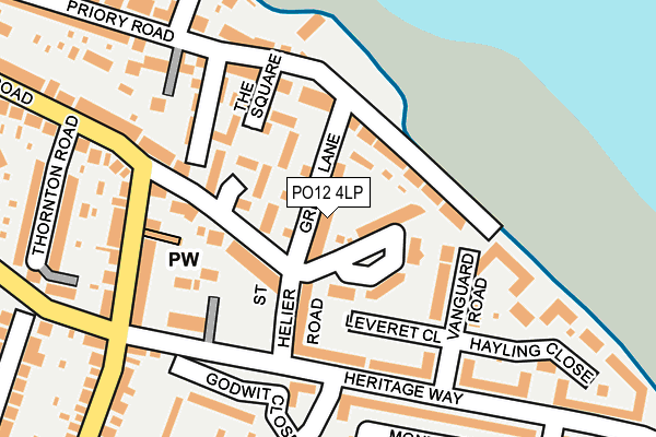 PO12 4LP map - OS OpenMap – Local (Ordnance Survey) PO12 4LP map - OS OpenMap – Local (Ordnance Survey)