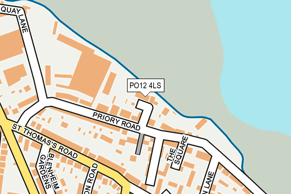 PO12 4LS map - OS OpenMap – Local (Ordnance Survey) PO12 4LS map - OS OpenMap – Local (Ordnance Survey)