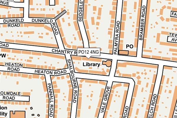 PO12 4NG map - OS OpenMap – Local (Ordnance Survey) PO12 4NG map - OS OpenMap – Local (Ordnance Survey)