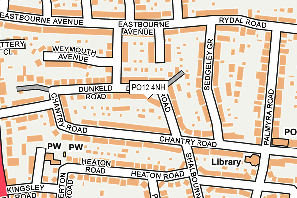 PO12 4NH map - OS OpenMap – Local (Ordnance Survey) PO12 4NH map - OS OpenMap – Local (Ordnance Survey)