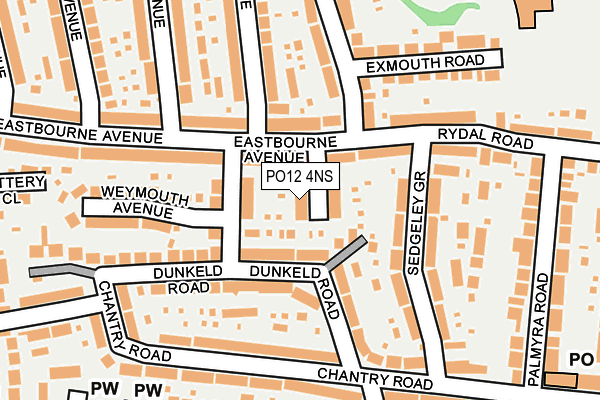 PO12 4NS map - OS OpenMap – Local (Ordnance Survey) PO12 4NS map - OS OpenMap – Local (Ordnance Survey)