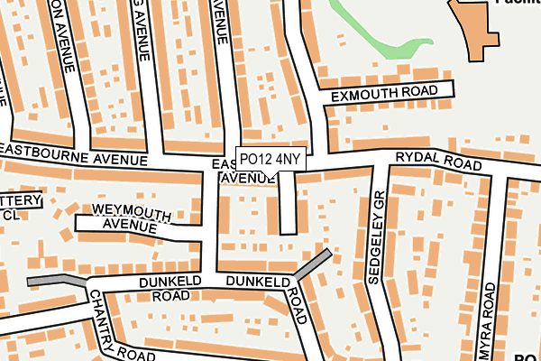 PO12 4NY map - OS OpenMap – Local (Ordnance Survey) PO12 4NY map - OS OpenMap – Local (Ordnance Survey)