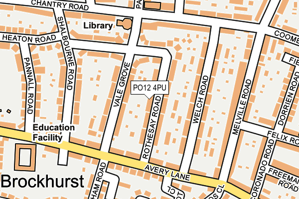 PO12 4PU map - OS OpenMap – Local (Ordnance Survey) PO12 4PU map - OS OpenMap – Local (Ordnance Survey)