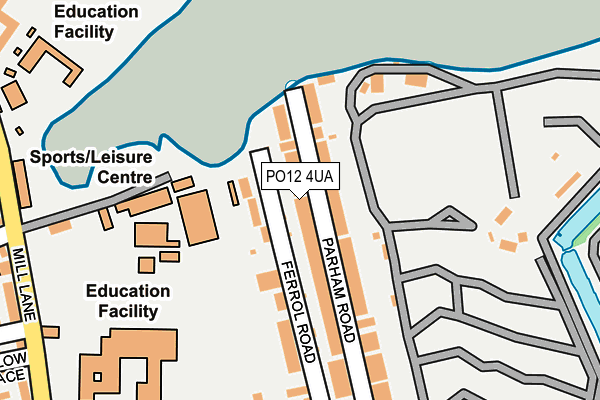 PO12 4UA map - OS OpenMap – Local (Ordnance Survey)