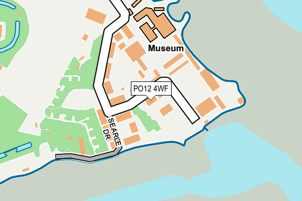 PO12 4WF map - OS OpenMap – Local (Ordnance Survey) PO12 4WF map - OS OpenMap – Local (Ordnance Survey)