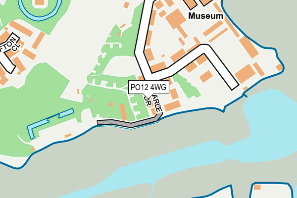 PO12 4WG map - OS OpenMap – Local (Ordnance Survey) PO12 4WG map - OS OpenMap – Local (Ordnance Survey)