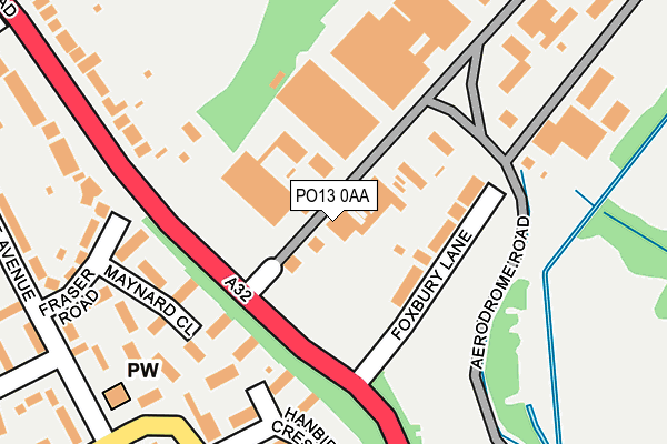 PO13 0AA map - OS OpenMap – Local (Ordnance Survey) PO13 0AA map - OS OpenMap – Local (Ordnance Survey)