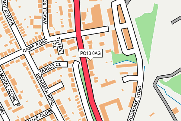 PO13 0AG map - OS OpenMap – Local (Ordnance Survey) PO13 0AG map - OS OpenMap – Local (Ordnance Survey)