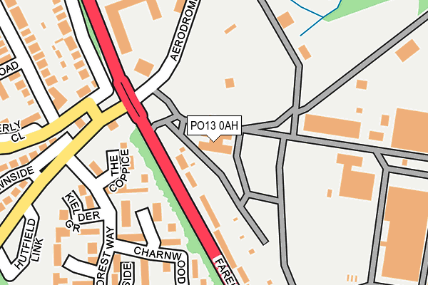 PO13 0AH map - OS OpenMap – Local (Ordnance Survey) PO13 0AH map - OS OpenMap – Local (Ordnance Survey)