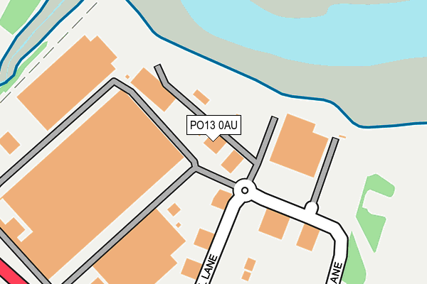 PO13 0AU map - OS OpenMap – Local (Ordnance Survey) PO13 0AU map - OS OpenMap – Local (Ordnance Survey)