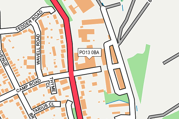 PO13 0BA map - OS OpenMap – Local (Ordnance Survey) PO13 0BA map - OS OpenMap – Local (Ordnance Survey)