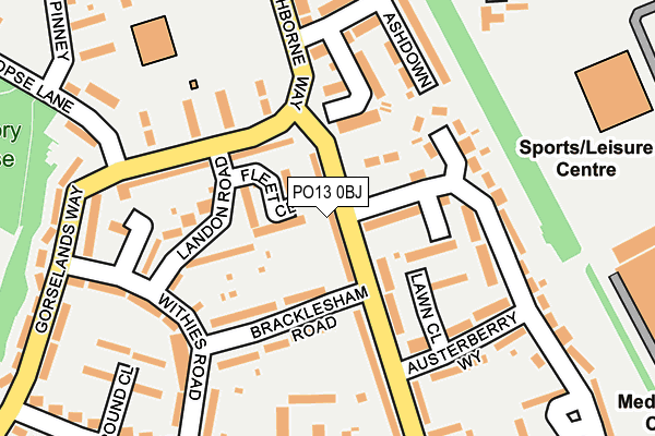 PO13 0BJ map - OS OpenMap – Local (Ordnance Survey) PO13 0BJ map - OS OpenMap – Local (Ordnance Survey)