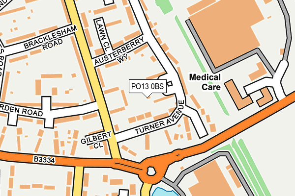 PO13 0BS map - OS OpenMap – Local (Ordnance Survey) PO13 0BS map - OS OpenMap – Local (Ordnance Survey)
