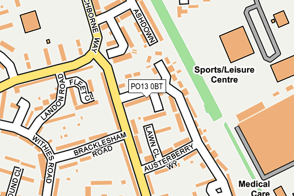 PO13 0BT map - OS OpenMap – Local (Ordnance Survey) PO13 0BT map - OS OpenMap – Local (Ordnance Survey)