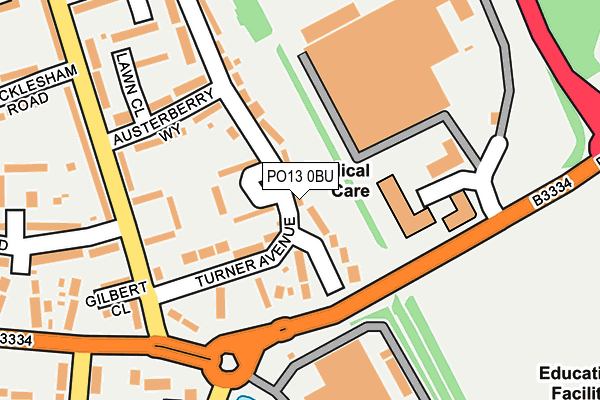 PO13 0BU map - OS OpenMap – Local (Ordnance Survey) PO13 0BU map - OS OpenMap – Local (Ordnance Survey)