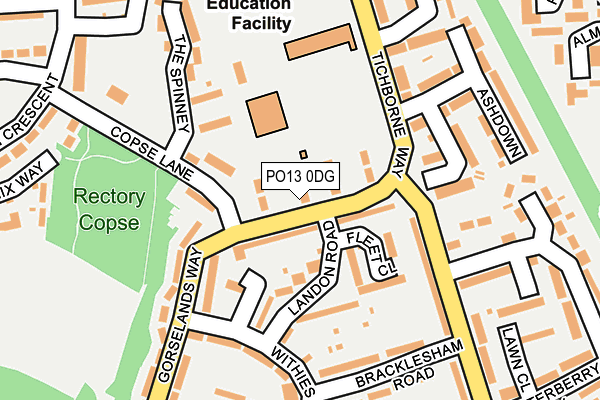 PO13 0DG map - OS OpenMap – Local (Ordnance Survey) PO13 0DG map - OS OpenMap – Local (Ordnance Survey)