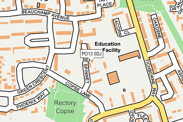PO13 0DJ map - OS OpenMap – Local (Ordnance Survey) PO13 0DJ map - OS OpenMap – Local (Ordnance Survey)