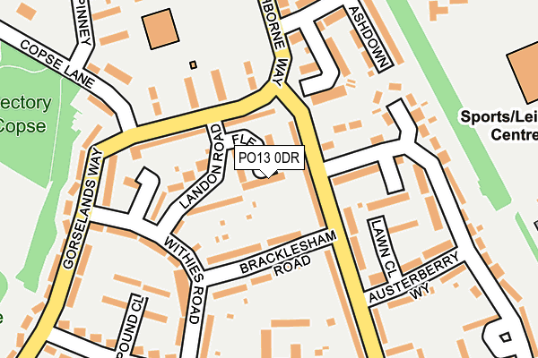 PO13 0DR map - OS OpenMap – Local (Ordnance Survey) PO13 0DR map - OS OpenMap – Local (Ordnance Survey)