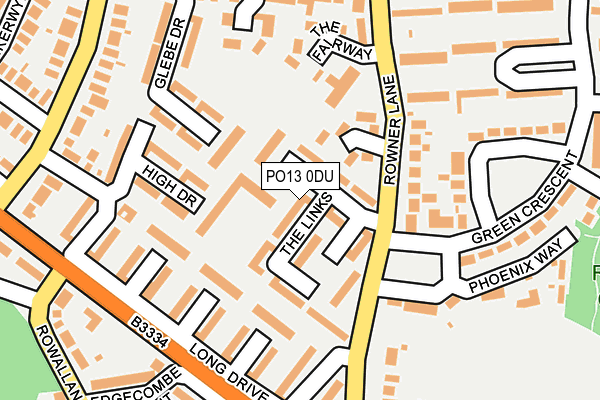 PO13 0DU map - OS OpenMap – Local (Ordnance Survey) PO13 0DU map - OS OpenMap – Local (Ordnance Survey)