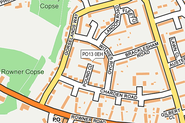 PO13 0EH map - OS OpenMap – Local (Ordnance Survey) PO13 0EH map - OS OpenMap – Local (Ordnance Survey)