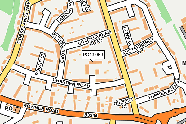 PO13 0EJ map - OS OpenMap – Local (Ordnance Survey) PO13 0EJ map - OS OpenMap – Local (Ordnance Survey)