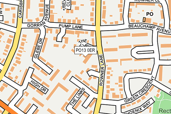 PO13 0ER map - OS OpenMap – Local (Ordnance Survey) PO13 0ER map - OS OpenMap – Local (Ordnance Survey)