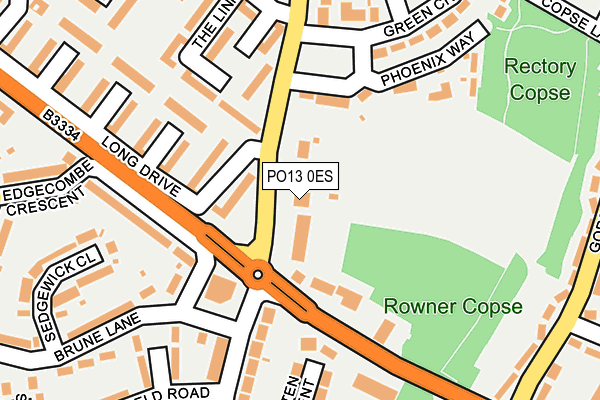 PO13 0ES map - OS OpenMap – Local (Ordnance Survey) PO13 0ES map - OS OpenMap – Local (Ordnance Survey)