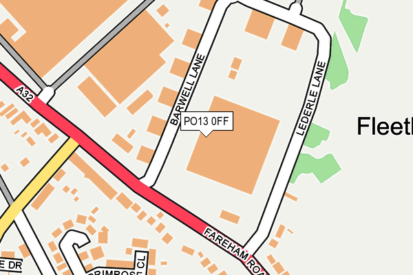 PO13 0FF map - OS OpenMap – Local (Ordnance Survey) PO13 0FF map - OS OpenMap – Local (Ordnance Survey)