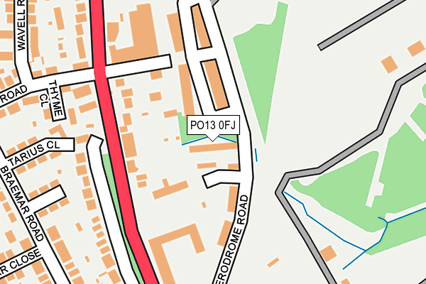 PO13 0FJ map - OS OpenMap – Local (Ordnance Survey) PO13 0FJ map - OS OpenMap – Local (Ordnance Survey)
