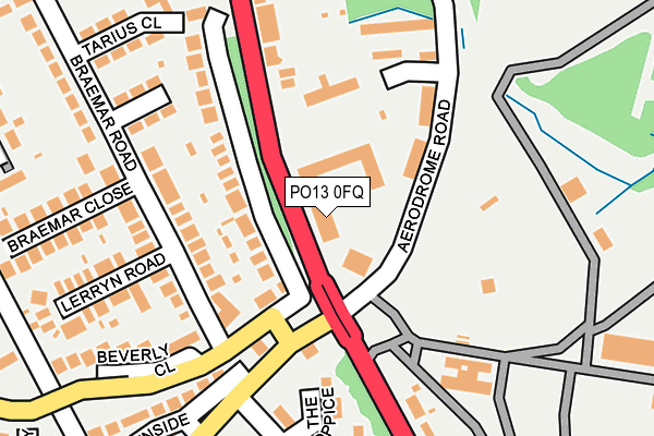 PO13 0FQ map - OS OpenMap – Local (Ordnance Survey) PO13 0FQ map - OS OpenMap – Local (Ordnance Survey)