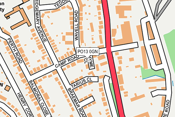 PO13 0GN map - OS OpenMap – Local (Ordnance Survey) PO13 0GN map - OS OpenMap – Local (Ordnance Survey)