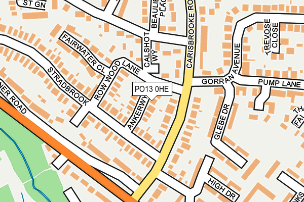 PO13 0HE map - OS OpenMap – Local (Ordnance Survey) PO13 0HE map - OS OpenMap – Local (Ordnance Survey)