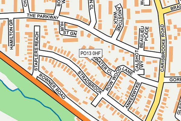 PO13 0HF map - OS OpenMap – Local (Ordnance Survey) PO13 0HF map - OS OpenMap – Local (Ordnance Survey)