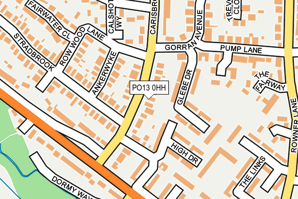 PO13 0HH map - OS OpenMap – Local (Ordnance Survey) PO13 0HH map - OS OpenMap – Local (Ordnance Survey)