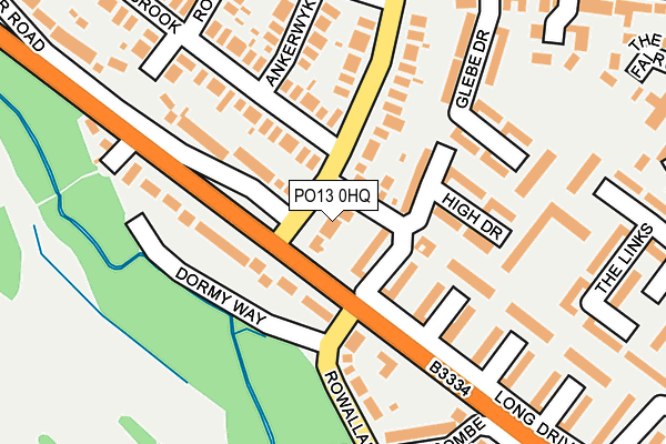 PO13 0HQ map - OS OpenMap – Local (Ordnance Survey) PO13 0HQ map - OS OpenMap – Local (Ordnance Survey)