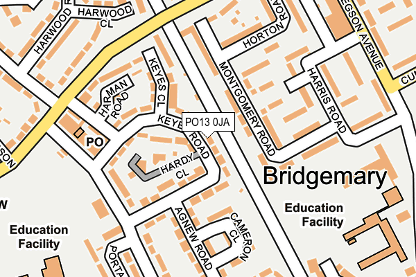 PO13 0JA map - OS OpenMap – Local (Ordnance Survey) PO13 0JA map - OS OpenMap – Local (Ordnance Survey)