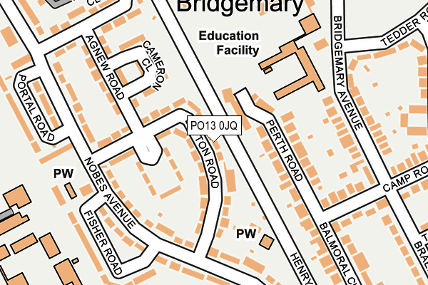 PO13 0JQ map - OS OpenMap – Local (Ordnance Survey) PO13 0JQ map - OS OpenMap – Local (Ordnance Survey)