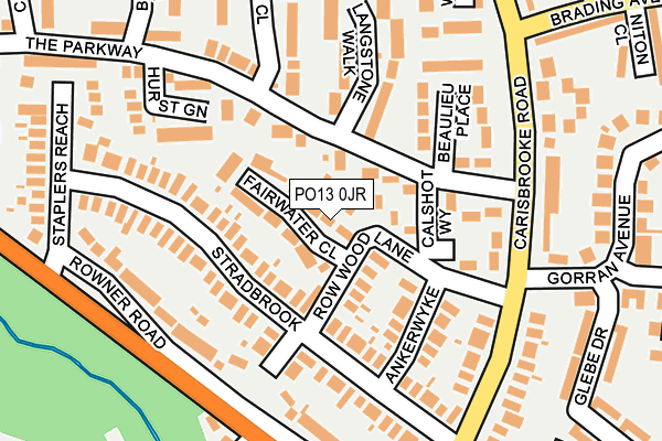 PO13 0JR map - OS OpenMap – Local (Ordnance Survey) PO13 0JR map - OS OpenMap – Local (Ordnance Survey)