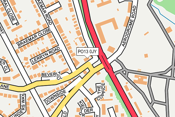 PO13 0JY map - OS OpenMap – Local (Ordnance Survey) PO13 0JY map - OS OpenMap – Local (Ordnance Survey)
